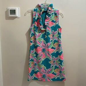Southern Frock Women's Bright Multicolor Floral Sleeveless Dress Size X- Small